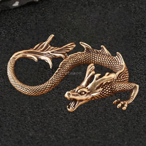 Mini brass dragon figurine - mini,