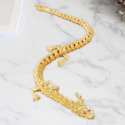 Brass chinese dragon - brass, sculpture