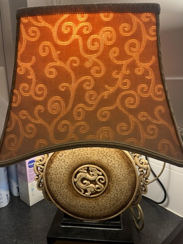 Large chinoiserie moon flask - large,