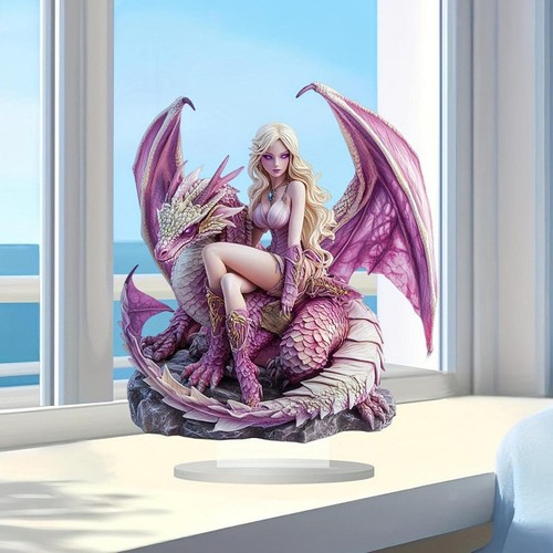 Acrylic dragon fairy sign - 2d,