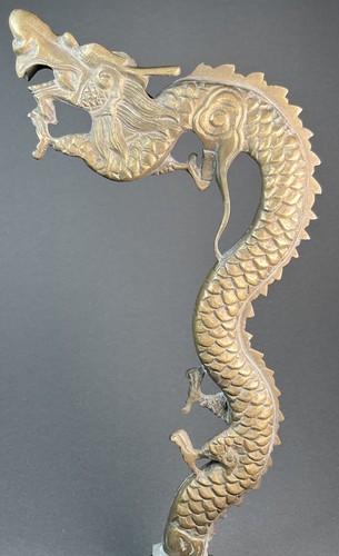 Vintage chinese brass dragon - chinese,