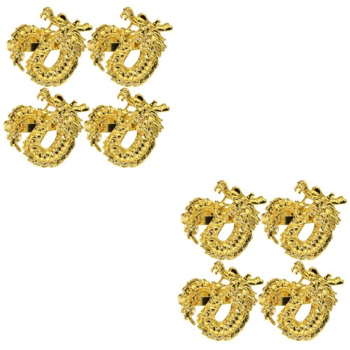 Decorative golden metal napkin - golden,