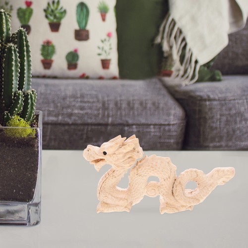 Wooden dragon sculpture - wooden,