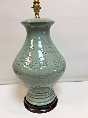 Oriental table lamp - lamp, dragon