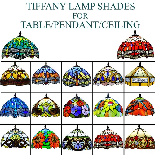 Tiffany style handmade 10inch - tiffany,