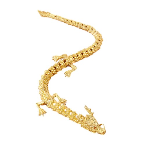 Brass chinese dragon sculpture - brass,