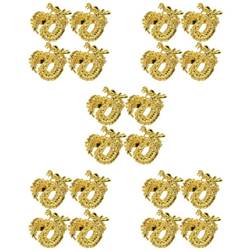20pcs dragon napkin ring set - dragon,