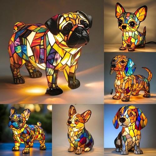 Resin animal statue led - resin,