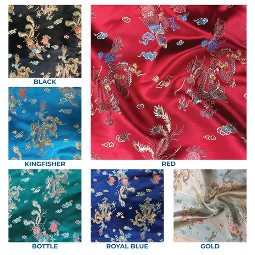 Chinese brocade fabric dragon - brocade,