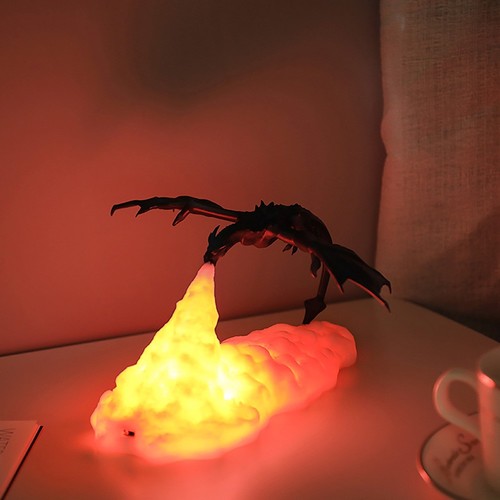 Fire dragon bookshelf ornament - dragon,