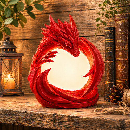 Dragon sphere table lamp - , –