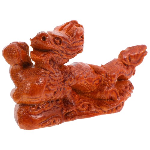 Sturdy wooden dragon ornament - wooden,