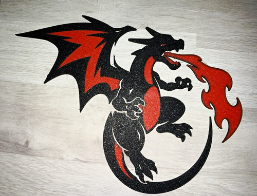 Fire breathing dragon table - fire-breathing,