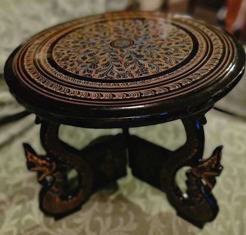 Vintage thai black and - and, gold