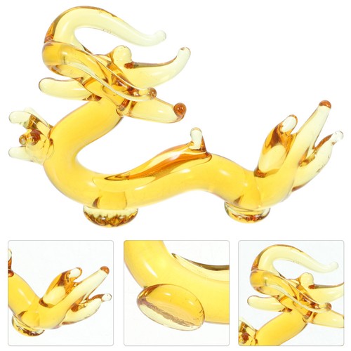 Crystal dragon statue - statue, gold