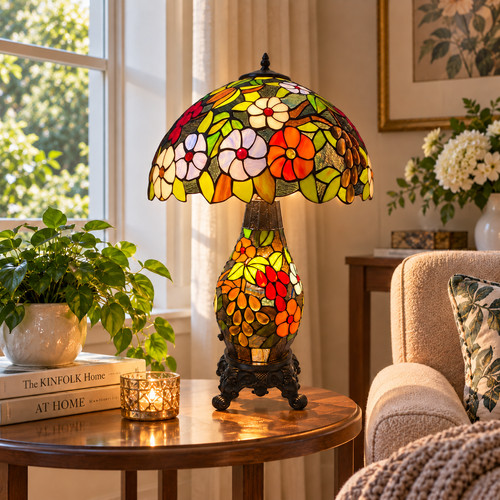 Tiffany style cluster table - style,