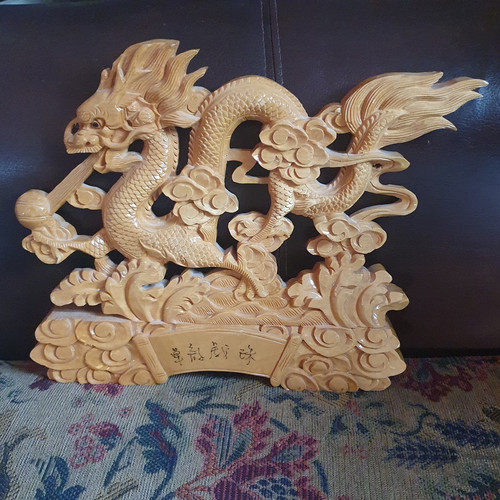 Dragon playing with - dragon,