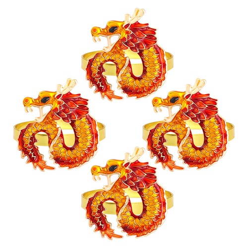 4pcs decorative metal dragon - 4pcs,