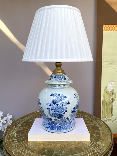 Single large blue and white - large,
