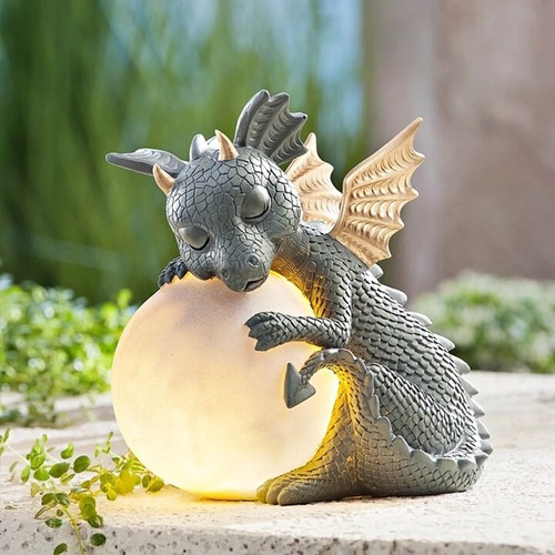 Dinosaur resin table - dinosaur, lamp
