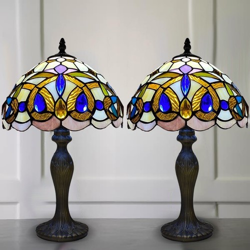 Pair tiffany style 10inch - tiffany,