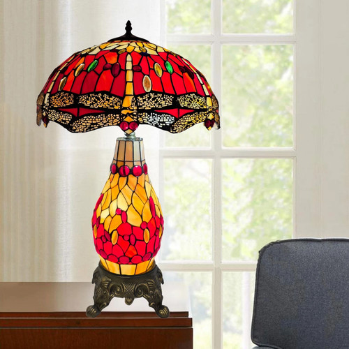 Tiffany style clustered table - clustered,