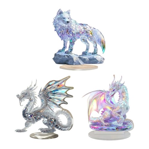 Modern flat dragon wolf - modern,