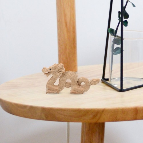 Decorative wooden dragon - wooden,