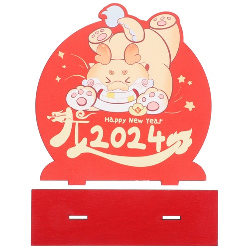 Red wooden table sign for - table,